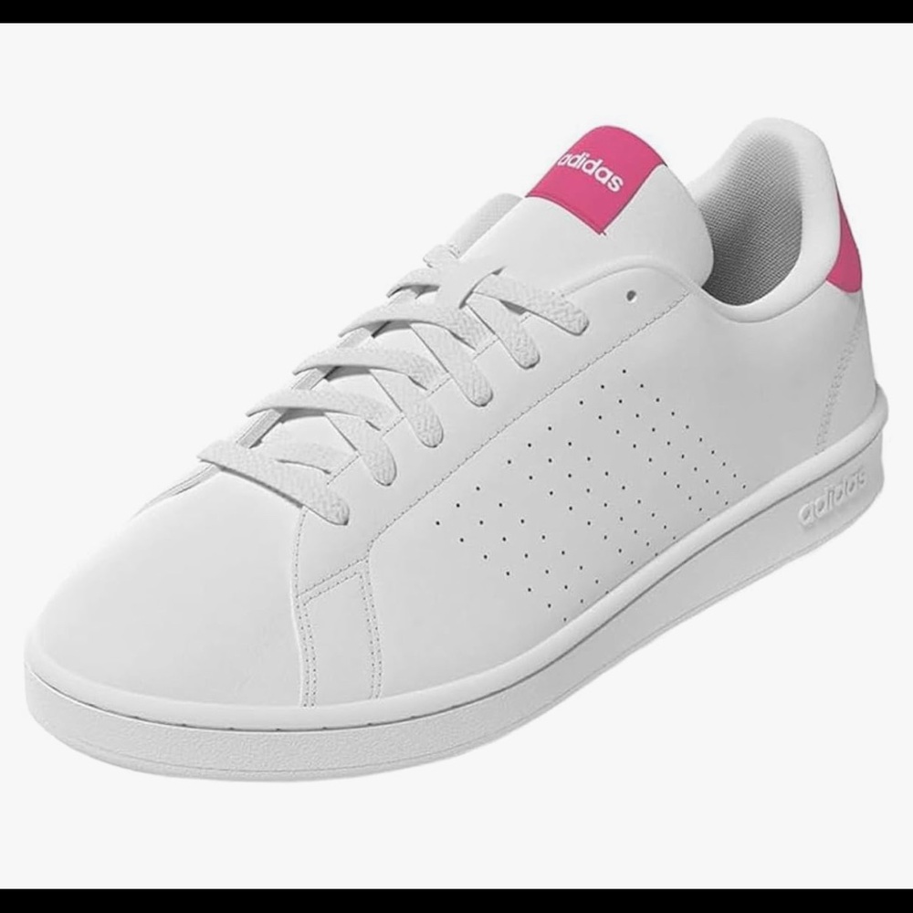 Size 7 - Adidas Advantage White Pink Women’s Cloudfoam